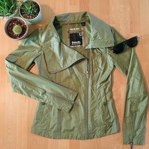 Bench Urbanwear green moto jacket